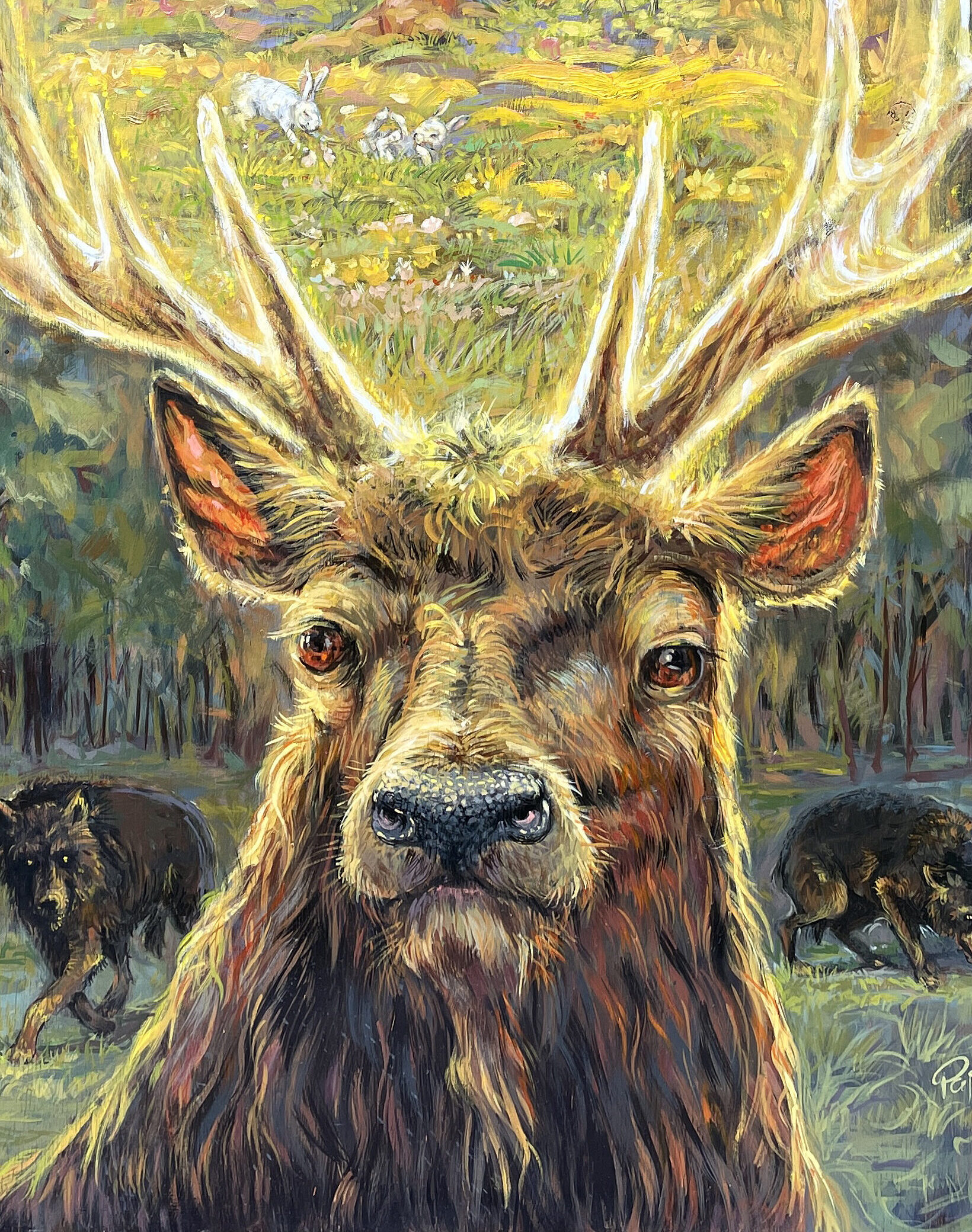 The Mighty Stag (detail)